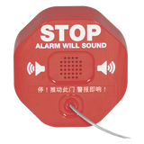 STI-6200 - Alarma para Extintor / Sirena 95/105 dB / Detección por Remoción / Alimentación Dual 9V y 12-24 VDC / Carcasa de Policarbonato