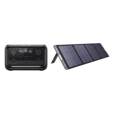 KITEFR3PL15114 - Estación de Energía Portátil / 600W AC / X-Boost 1200W / Batería LiFePO4 286Wh / Panel Solar 200W / UPS <10ms / IP67