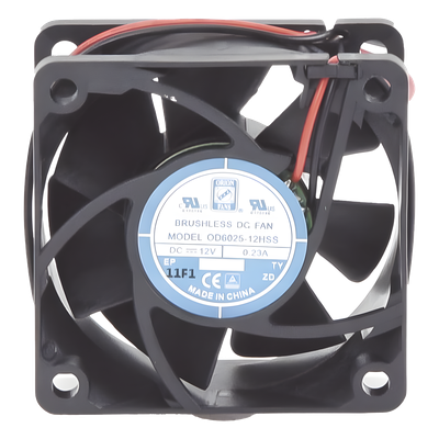 FAN-602512 - Ventilador Axial Anticondensante / 60 x 60 x 25 mm / 12 Vcc / 4390 RPM / 25.0 CFM / Unión Sellada