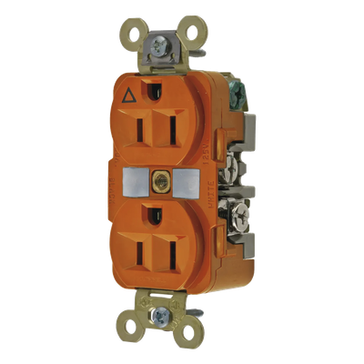 HUB-IG5262 - Contacto Dúplex Industrial / 15A 125V / NEMA 5-15R / Aislado 2,000V / Nylon Resistente / -40°C a 75°C