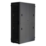XGL84812B - Gabinete para Centro de Datos / 48 UR / 800 mm Ancho x 1070 mm Profundidad / Puertas Perforadas 80% / Carga Estática 1588 kg / Acero Epoxi Negro