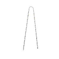 GDE-1104 - Remate Preformado para Fibra Óptica / Acero Galvanizado / Mensajero 6.3 mm (1/4") / Tensión 4233 kg / Longitud 635 mm (25") / Pierna Dispareja