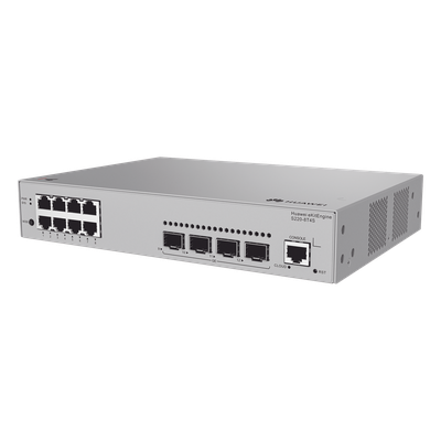 S220-8T4S - Switch Capa 2 Administrable / 8 Puertos Gigabit / 4 Puertos SFP / 24 Gbit/s / Gestión en Nube Gratuita