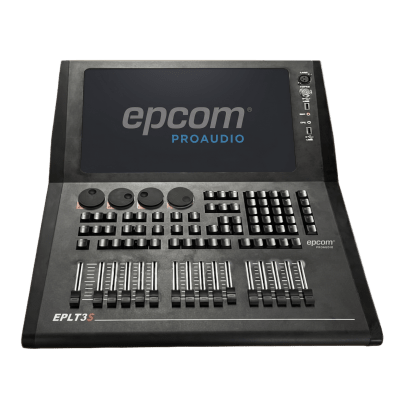 EPL-T3S - Consola de Control de Iluminación / 4 Universos DMX Nativos / 32 Universos Expandibles / 15 Faders de Reproducción / Pantalla Táctil 15.6 pulgadas / 4GB RAM + 128GB SSD / Linux OS