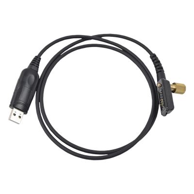 TXCP1862I - Cable Programador USB / Conector USB-A a Multipin Tipo Peineta / Compatibilidad Windows 98 a 11 / Material PU Negro Profesional / Más de 20 Modelos Icom Serie IC-F