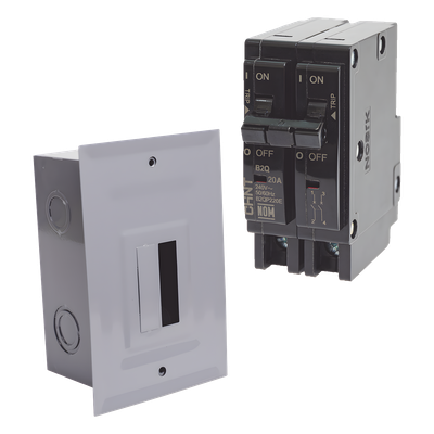 KITC2Q215E - Kit Centro de Carga para empotrar con 1 Interruptor Térmico de 2 Polos, 15Amp 120/240Vca 10kA.