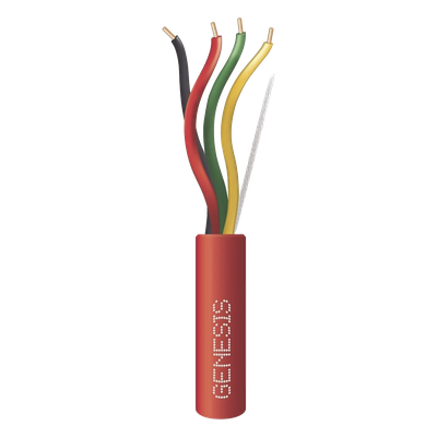 4314-1004/1000 - Alambre / 4 x 14 AWG / 1000 ft (305 m) / Riser FPLR-CL3R / Resistente al Fuego / Rojo / Sistemas Contra Incendio