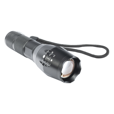 XT62 - Linterna LED Táctica / 800 Lúmenes / IPX4 / Zoom Ajustable / Doble Alimentación / Aluminio