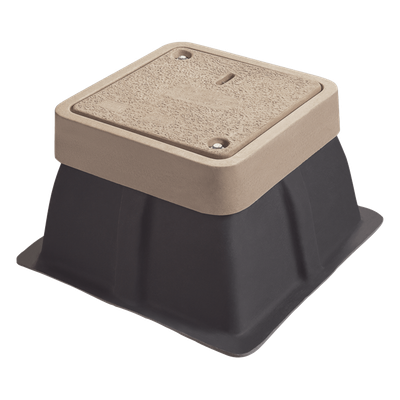 LP-AP-12X12X18 - Registro para Alumbrado Público / 12x12x18 Pulgadas / Resistencia 3 Toneladas / Uso Peatonal / Concreto Polimérico y Fibra de Vidrio