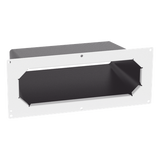 MSICECB - Sellador de Entrada de Cables / Acero Calibre 18 / 281.3 mm Ancho / 153.6 mm Profundidad / 11.07 in / 6.05 in / Blanco