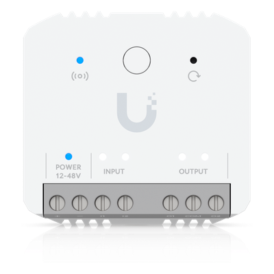 USL-RELAY - Relé Inteligente / Contacto Seco 10A / 12-48V DC / 12-240V AC / Alcance Inalámbrico 2 km (1.2 mi) / Integración UniFi Protect