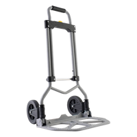 SYS-DPA-60 - Diablo Plegable / Capacidad 60 kg / Base Acero Antiderrapante / Jaladera Hule Espuma / Llanta Hule Duradera / Despliegue Rápido