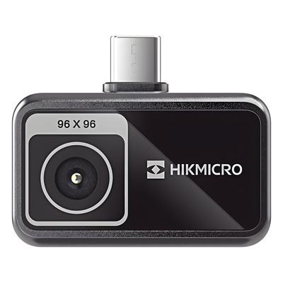 HM-TJ10-1ARF-MINIE - Cámara Termográfica para Smartphone / Resolución IR 96 x 96 / SuperIR / Rango -20°C a 400°C / Precisión ±2°C o ±2% / USB-C y Lightning / 50° × 50° FOV