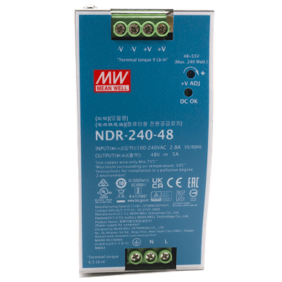 Hikvision NDR-240-48 componente de interruptor de red Sistema de alimentación