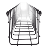 CH105100EZ - Charola Tipo Malla / 105 mm x 100 mm / Acabado Electro Zinc / Tramo 3 m (9.8 ft)
