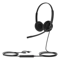 UH34-LITE-DUAL-TEAMS-USB-C/A - Auriculares USB / Cancelación de Ruido con IA y ANC Híbrido / Certificación Microsoft Teams Premium / Altavoz 35 mm HD / USB-C/A Plug-and-Play / Indicador LED de Ocupado