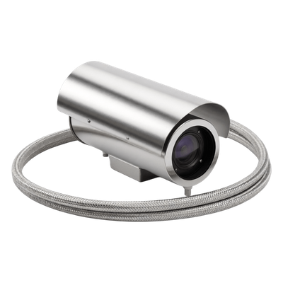 SHL-7013-04 - Gabinete Protector para Cámara Box / Acero Inoxidable Dual / IP68 / Enfriamiento por Agua 0.3-0.6 l/s / Operación hasta 250°C / Vidrio Frontal 65 mm