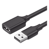 10314 - Ugreen USB A To Female Extension Cable Black 1M cable USB USB 2.0 0,48 Gbit/s Negro