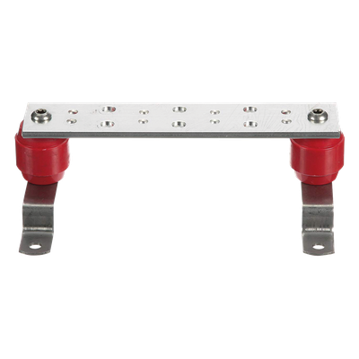 GB2B0304TPI-1 - Barra de Puesta a Tierra para Telecomunicaciones / 1/4in x 2in x 10in (0.64cm x 5.08cm x 25.4cm) / Cobre Estañado / 7 Posiciones / TIA-607-C