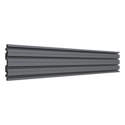 SDJH150B - Riel de Aluminio para Videowall / Longitud 1750 mm (5.74 ft) / Ancho 120 mm / Espesor 9 mm / Diseño U / Incluye Tapas y Tornillos
