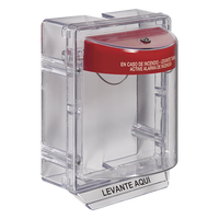 STI-1130-ES - Cubierta Protectora de Policarbonato / Sirena 95 o 105 dB / Espaciador Transparente / Etiqueta en Español / Diseño Universal / Certificaciones UL, FM, ADA, cUL