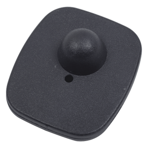 T005B - Etiqueta RF para ropa / 8.2 MHz / 70 x 58 mm / 160 cm detección / Negro
