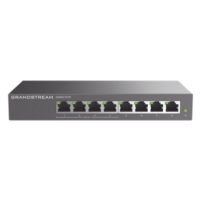 GWN7701P - Grandstream Networks GWN7701P dispositivo de redes No administrado Gigabit Ethernet (10/100/1000) Energía sobre Ethernet (PoE) Negro