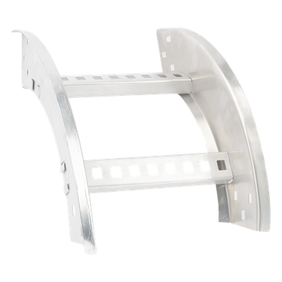 CHVE908R8X9AK - Curva Vertical Exterior / Perfil Z / Peralte 3 1/4" / Ancho 9" / Radio 8" / Aluminio / NEMA VE1-VE2