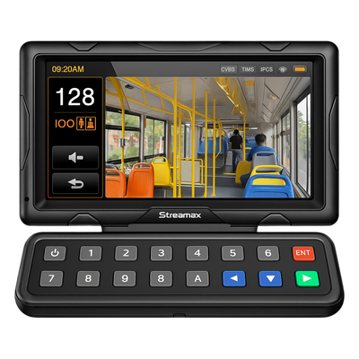 XMRCP5 - Panel de Control Táctil para MDVR Móvil / Pantalla 10.1 Pulgadas / Resolución 1024 × 600 / Audio Bidireccional / Cable 5 m (16.4 ft) / Rango -20°C a 70°C