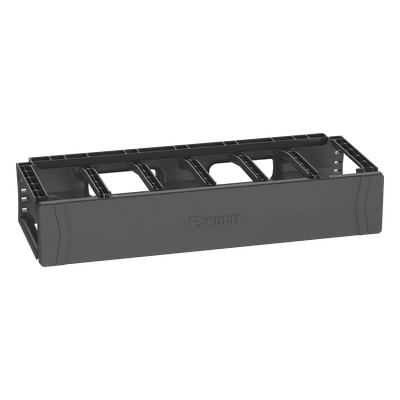 PR2HF2 - Organizador de Cables Horizontal / Rack 19 pulgadas / 2UR / Cubierta Magnética Doble Bisagra / Aberturas para Cat 6 y 6A / 484 x 90 x 202 mm (19 x 3.5 x 7.9 in)