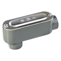OLB-0306C - Caja de Registro Ovalada / Tipo LB / 2" (50.8 mm) / Rosca NPT / Aluminio Diecast / Tapa y Tornillos Incluidos
