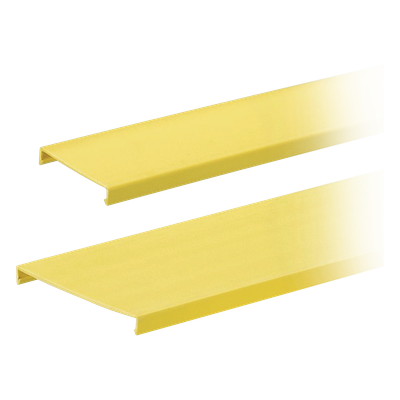 C4YL6 - Tapa para Canaleta Ranurada / 4 in Ancho / 1828.8 mm (6 ft) Largo / PVC Sin Plomo / UL94 V-0 / Amarillo