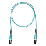 FX2ELLNLNSNM001 - Jumper de Fibra Óptica / Multimodo OM3 50/125 / LC-LC Dúplex / LSZH / 1 m (3.28 ft) / Color Aqua