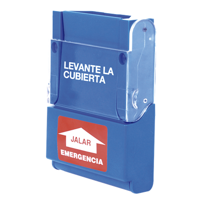 904PB - Estación de Emergencia Manual / Interruptor DPDT 3A @ 125VAC / Policarbonato Alta Resistencia / Montaje Superficial o Empotrado / 91 mm x 114.3 mm