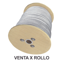 S-RET-338CAM/2000 - Cable de Retenida de Acero / 3/8" / Carga a Ruptura 4900 kg / 7 Hilos Trenzados / Galvanizado Clase A / Carrete 2000 m (6561.7 ft)