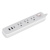15461 - Regleta de Alimentación 30W 2 USB-A + 1 USB-C + 3 Salidas AC / Carga de Alta Velocidad / Salida USB-C PD de 30W (GaN) / Salidas AC Tipo B / Protección Contra Sobretensiones / 6 en 1