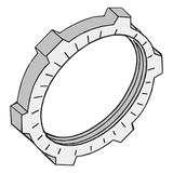ANC-CT34 - Contratuerca Metálica / Zamac / 3/4" (19 mm) / Acabado Metálico / Uso Industrial