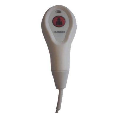 NX0871 - Pulsador de Cama con Indicador LED / Grabado Braille / IP65 / Cable Ignífugo 2 m (6.6 ft) / Conector Mini-Jack