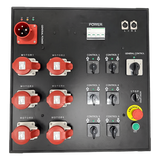 YSCM06 - Controlador de Polipastos Eléctricos / 6 Canales / Trifásico 110V AC 60Hz / Control Directo / Chasis Metálico Touring-Grade