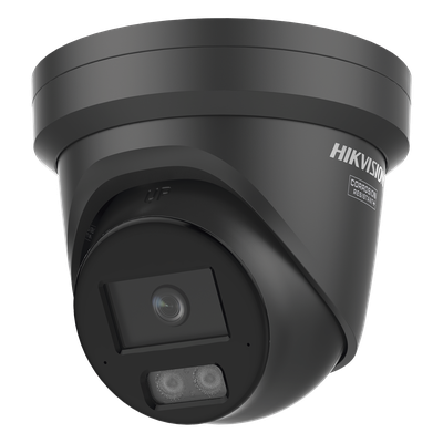 DS-2CD2367G3-LI2UY(BLACK) - Turret IP / 6 Megapixel / Lente 2.8 mm / 30 m IR + Luz Blanca / 98 ft / 2 Micrófonos / IP67 NEMA 4X / WDR 130 dB / AcuSense 3.0 / AcuSeek
