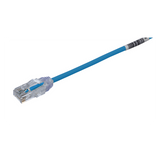 UTP28SP40BU - Cable de Parcheo Cat6 / UTP 28AWG / Diámetro Reducido 3.8mm / 12.19m (40 Pies) / Doble Clasificación CM/LSZH / Azul