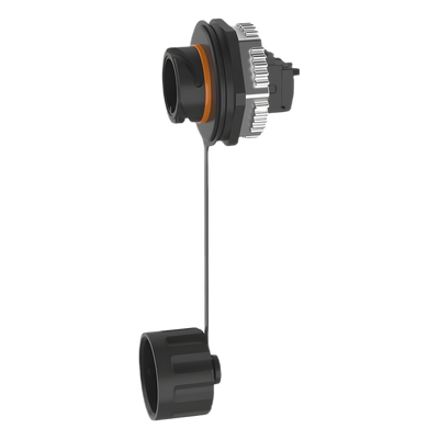 IAEBH6X - Conector Industrial RJ45 / Categoría 6A / IP67 / 8 Posiciones / Tapa Protectora / 50 μin Oro / 24 AWG