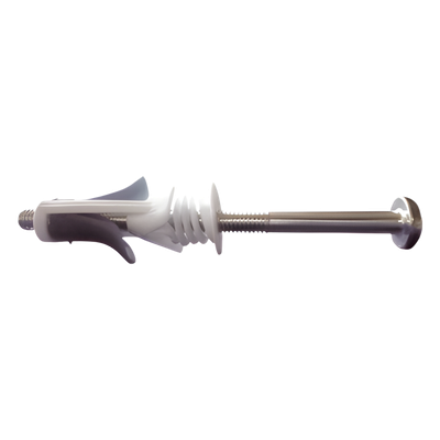 TSP-1075 - Taquete Tipo Mariposa / Tornillo Integrado 3" / Carga 20 kg / Resistencia Extracción 7 kg / 25 Piezas / -50°C a +80°C