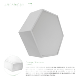 JLCR-2008-B - Lámpara LED Poligonal / 18 W / 1 800 lm / 6 500 K / 140° / Montaje Sobreponer o Suspendido / 85-265V~ 50/60 Hz