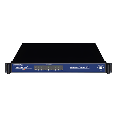 FD-508 - Sensor de Seguridad Perimetral por Fibra Óptica / Montaje en Rack 19'' / 8 Zonas / 0 a 800 m (0 a 2,625 pies) por Zona / Inmune a EMI, RFI y Rayos