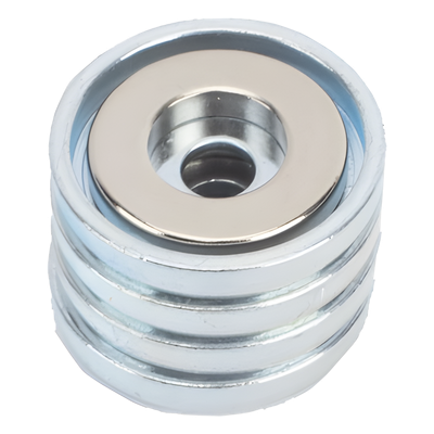 MM4 - Kit de Montaje Magnético / Fuerza 26 lb (11.8 kg) / Copa 23.8 mm / Sin Taladrar / Compatible Enclosures Metálicos