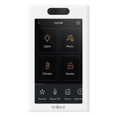 BHA120USWH1C - Control de Iluminación Inteligente / Pantalla Táctil LCD 5 Pulgadas / Wi-Fi 2.4 GHz / 3 Controles Integrados / Compatible Alexa, Google Home y Apple HomeKit / 120V 60 Hz
