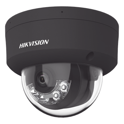 DS-2CD2143G2-LIS2U(BLACK) - Cámara Domo IP / 4 Megapixel / Dual Light 30 m (98.4 ft) / Lente 2.8 mm / 104° / WDR 120 dB / IP67 / IK10 / PoE