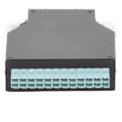 LP-RDLCUMM - Distribuidor de Fibra Óptica / Riel DIN / 12 Acopladores LC/UPC Dúplex Multimodo / Charola 24 Fusiones / Acero Laminado / 1.57 x 4.96 x 5.59 in