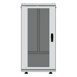 LES-60-60-24UGW - Gabinete Rack de Piso / 24U / 19 Pulgadas / Vidrio con Cerradura / Carga 750 kg / 600x605x1190 mm (23.6x23.8x46.9 in) / Acero Calibres 16-18-20